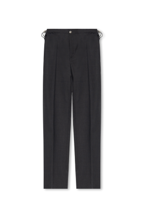 Wool pleat-front trousers od Versace